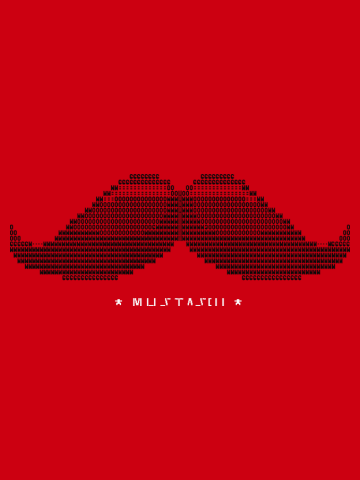 Mustascii - ASCII Mustache 