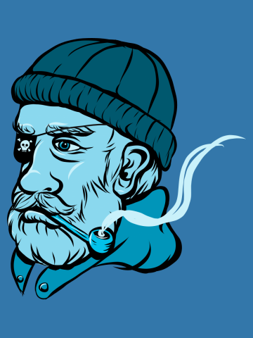 Blue Fisherman