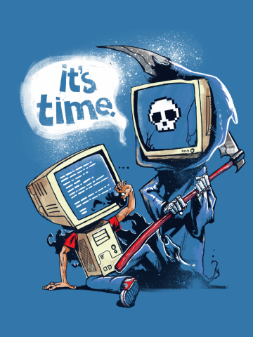 Blue screen of death