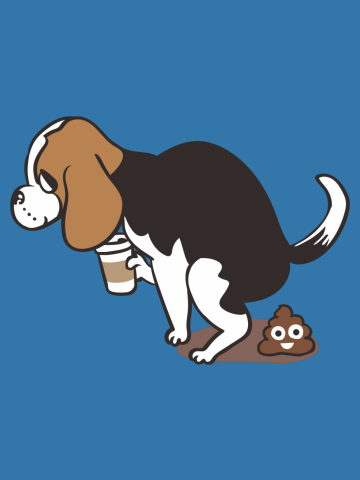 Coffee makes me poop Beagle