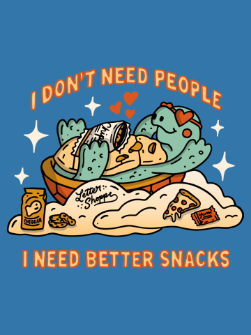 Funny turtle - I need better snacks (orange option)