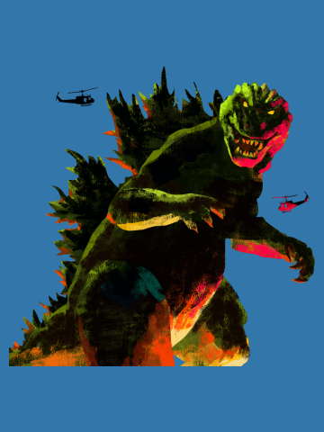 Giant Lizard Attacks Tokyo!