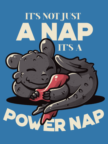It’s Not Just a Nap, It’s A Power Nap Cute Lazy Dragon Gift