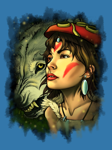 Princess Mononoke - Artistic render