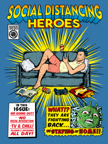 SOCIAL DISTANCING HEROES- MAN VER