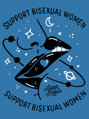 Support Bi Women (Black Option)