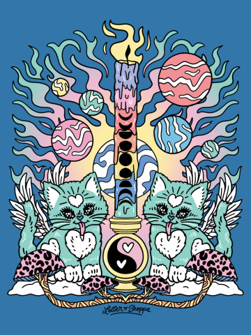 Trippy Kitty (pastel option)