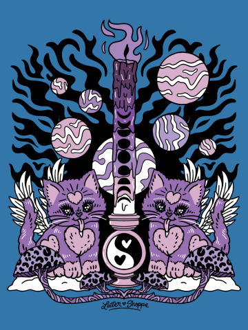 Trippy Kitty (purple option)