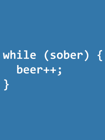 While Sober Add Beer (white)