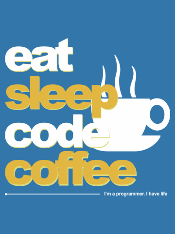 Programmer : eat sleep code coffee