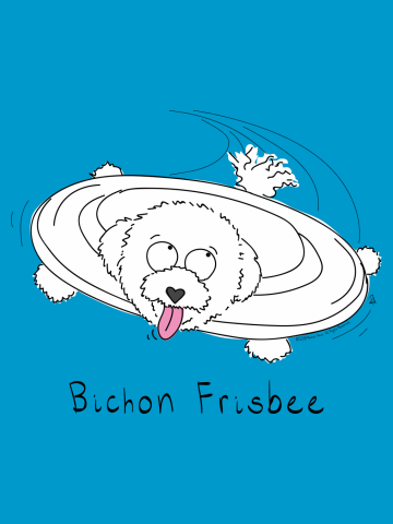 Bichon Frisbee - Bichon Frise Frisbee