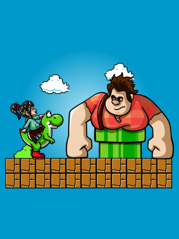 Ralph Stuck In An 8-Bit World