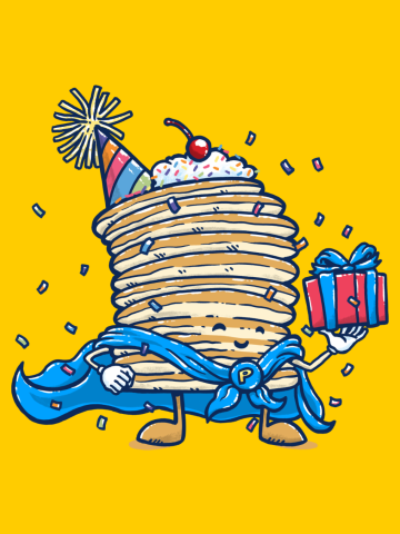 Captain Birthday Pancake