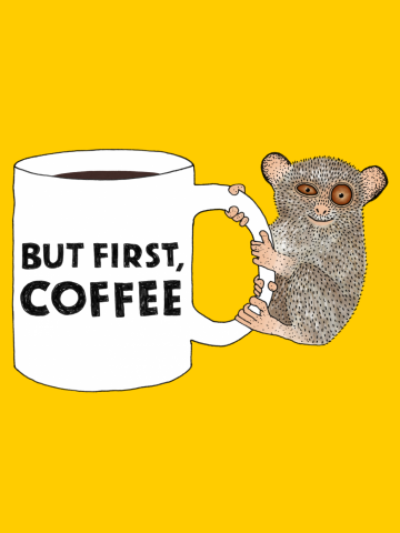 Coffee Loving Tarsier