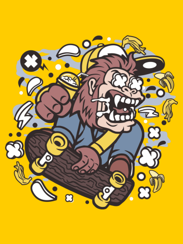 Crazy Skating Monkey