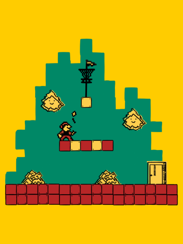 DISC GOLF RETRO VIDEOGAME