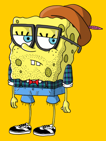 Hipster Spongebob Squarepants 