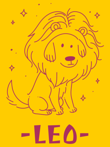 Leo Zodiac Sign Dog
