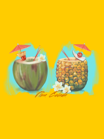 Pina Colada Tropical Drinks