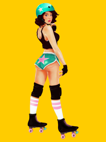 Roller Derby Pin Up