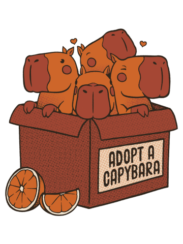 Adopt a Capybara Kawaii Capy