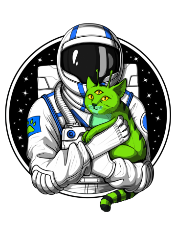 Alien Cat Astronaut