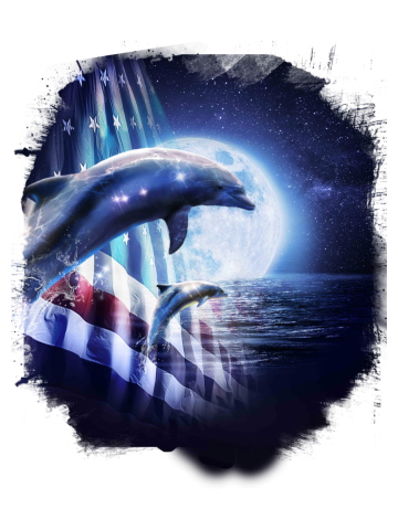 American Flag Dolphins