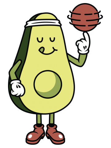 Avocado Playing Ball