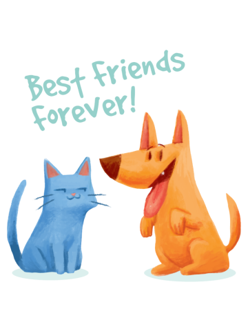 BFF Cat and Dog