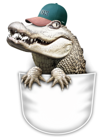 BIG POCKET CROCODILE