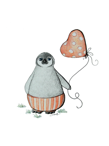 Baby Penguin with Balloon - for Babies and Kids