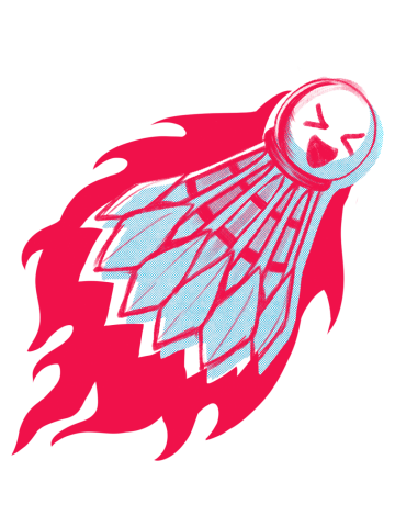 Badminton On Fire Summer Design 