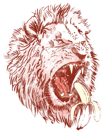 Banana Eating Lion