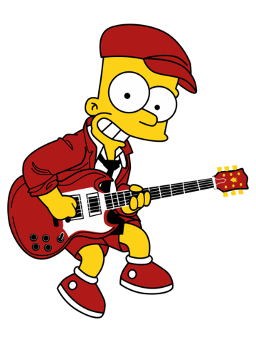 Bart ac/dc simpson