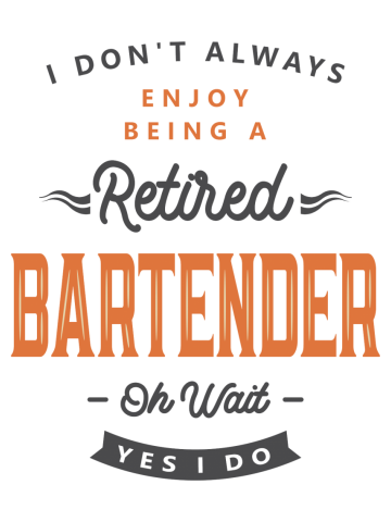 Bartender Funny Job Title Profession Birthday Worker