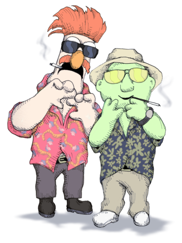 Beaker and Bunson in Las Vegas