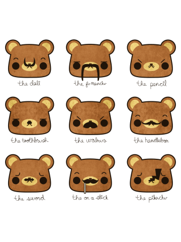 Bears with mushtaches