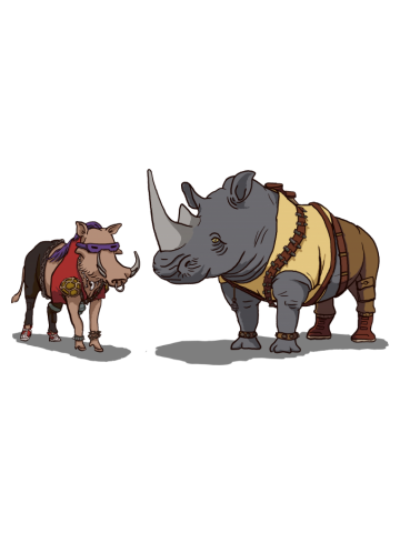 Beebop and Rocksteady Animal Cosplay