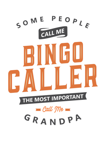 Bingo Caller Funny Job Title Profession Birthday Worker