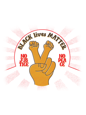 Black lives matter no justice no peace