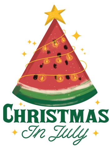 CHRISTMAS IN JULY FUNNY WATERMELON TREE