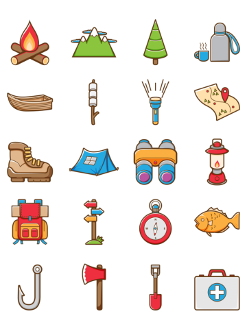 Camping Icons