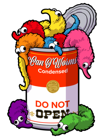 Can O' Worms on a String ~ Do Not Open