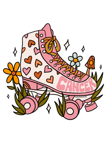 Cancer Zodiac Roller Skate