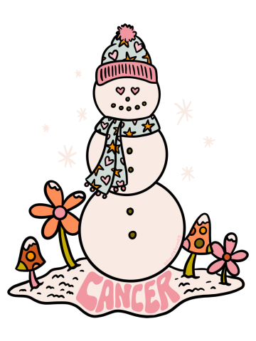 Cancer Zodiac Snowman