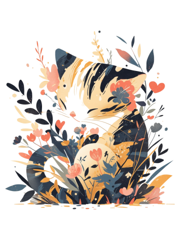 Cat Abstract 01