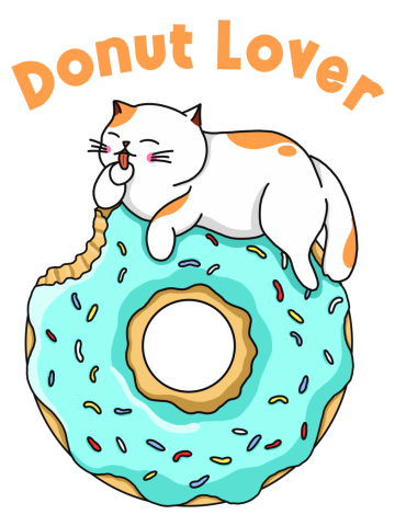 Cat Donut Lover