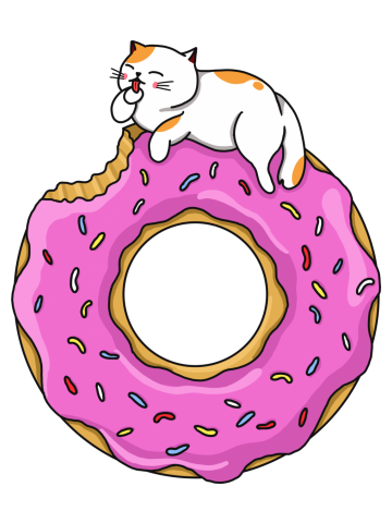 Cat and Donut