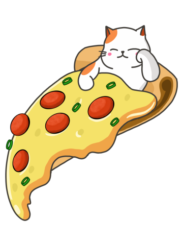 Cat and Pizza