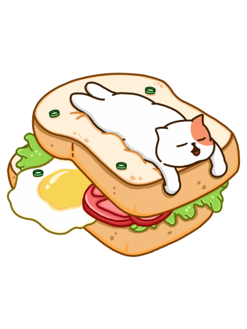 Cat and Sandwich Bread